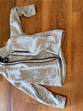 Swiss Tech Heather Gray Women’s Full-Zip Bomber Jacket